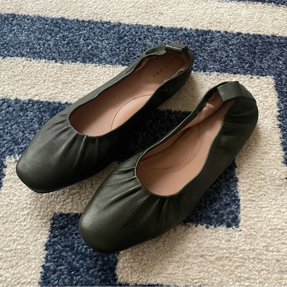 Cole Haan Wayfarer Ballet Flats, Dark Green 9